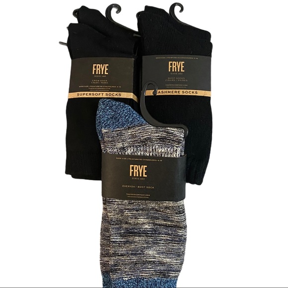 FRYE FLASH BLACK FRI SALE 6 Pair Socks Cashmere